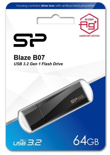 Pendrive Silicon Power Blaze B07 64GB USB 3.2 Antybakteryjny - 1393020
