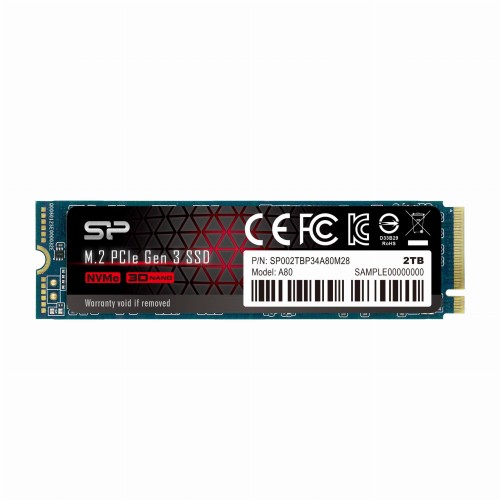 Dysk SSD Silicon Power A80 2TB PCIe Gen3x4 NVMe (3400/3000 MB/s) 2280 - 727013