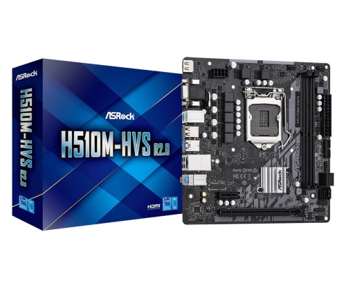 Płyta ASRock H510M-HVS R2.0 /H510/DDR4/SATA3/USB3.0/PCIe4.0/s.1200/mATX - 1145811