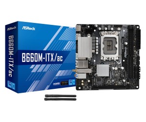 Płyta ASRock B660M-ITX/AC /B660/DDR4/SATA3/M.2/USB3.0/PCIe4.0/WiFi/BT/s.1700/mITX