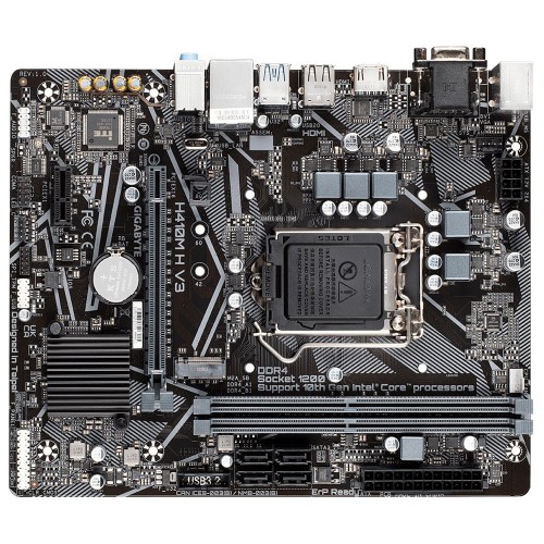 Płyta Gigabyte H410M H V3  (rev. 1.0) /H410/DDR4/SATA3/M.2/USB3.0/PCIe3.0/s.1200/mATX - 954682