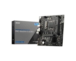 Płyta MSI PRO B660M-E DDR4 /B660/DDR4/SATA3/M.2/USB3.0/BT/PCIe4.0/s.1700/mATX