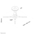 Uchwyt sufitowy do projektora Neomounts by Newstar BEAMER-C50 max.10kg Black - 1394493