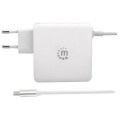 Zasilacz sieciowy Manhattan Power Delivery 230V USB-C, 60W USB-A 5V, biały - 1361760
