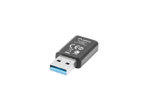 Karta sieciowa bezprzewodowa Lanberg USB AC1200 Dual band 2 wewn. anteny - 749746