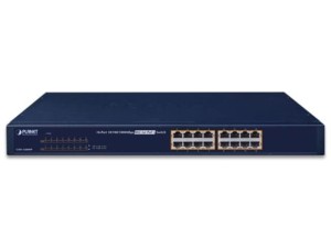 Switch niezarządzalny Planet GSW-1600HP 16-Port PoE 1000Mb/s Desktop