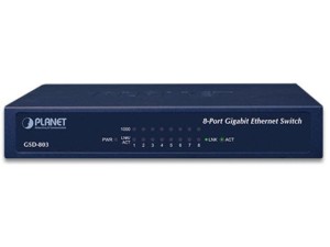 Switch niezarządzalny Planet GSD-803 8-Port 1000Mb/s SOHO