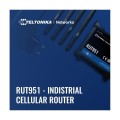 Router 4G LTE Teltonika RUT951, WiFi 802.11b/g/n, 2x SIM, 4x LAN/WAN 10/100 Mbps - 1395485