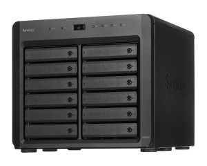 NAS Synology DS2422+; Tower; 12x (3.5" SATA HDD/2.5" SATA HDD/2.5" SATA SSD); AMD Ryzen V1500B;,4 GB DDR4 (max. 32GB),4 x 1GbE RJ-45
