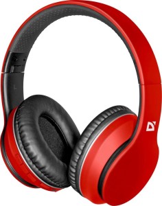 Słuchawki z mikrofonem Defender FREEMOTION B580 bezprzewodowe Bluetooth czerwone