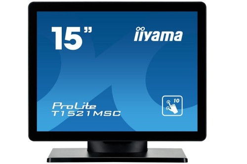 MONITOR LED IIYAMA 15" T1521MSC-B1  XGA D-SUB/USB TOUCH BLACK - 625302