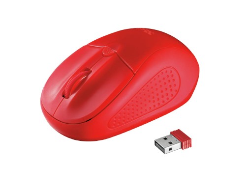 Mysz Trust Primo 20787 (optyczna; 1600 DPI; kolor czerwony) - 1067324