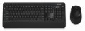 Zestaw klawiatura + mysz membranowa Microsoft Wireless Desktop 3050 with AES PP3-00023 (USB; (EN); kolor czarny; BlueTrack) - 953805