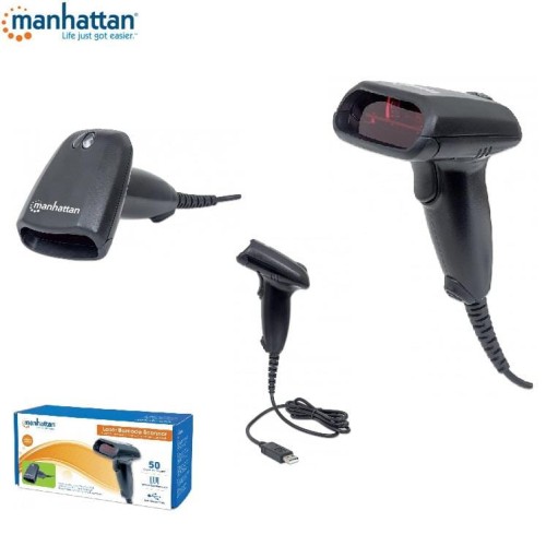 Skaner kodów kreskowych Manhattan USB, laserowy - 692724