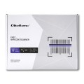 Czytnik kodów kreskowych Qoltec laserowy 1D z podstawką | USB - 1396039