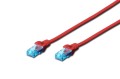 Patchcord DIGITUS UTP kat. 5e 10m PVC czerwony - 980995