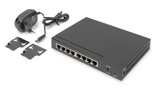 Switch niezarządzalny DIGITUS 2.5 Gigabit Ethernet Desktop 8-portów 8x10/100/1000/2500Mbps - 1396301