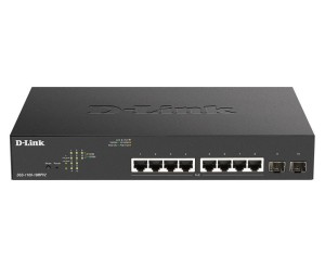 Switch zarządzalny D-Link DGS-1100-10MPV2 8x1000PoE 2xSFP Mbps Gigabit
