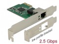 Karta sieciowa Delock PCI-E - RJ-45 2.5Gb low profile - 981208