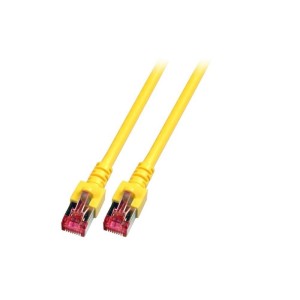 Patchcord 100% miedź EFB Cat.6 LSZH S/FTP, 0,5m, żółty