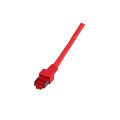 Patchcord 100% miedź EFB Cat.6 LSZH S/FTP, 1m, czerwony - 1396503