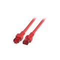 Patchcord 100% miedź EFB Cat.6 LSZH S/FTP, 1m, czerwony - 981296