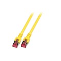 Patchcord 100% miedź EFB Cat.6 LSZH S/FTP, 3m, żółty - 1396512