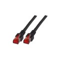 Patchcord 100% miedź EFB Cat.6 LSZH S/FTP, 1m, czarny - 1396523