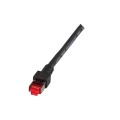 Patchcord 100% miedź EFB Cat.6 LSZH S/FTP, 1m, czarny - 1396525