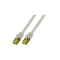 Patchcord 100% miedź EFB Cat.6a LSZH S/FTP, 3m, szary, Kabel Cat.7 - 1396538
