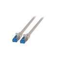 Patchcord 100% miedź EFB Cat.6a Superflex S/FTP, 0,5m, szary - 1396541