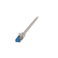 Patchcord 100% miedź EFB Cat.6a Superflex S/FTP, 0,5m, szary - 981318