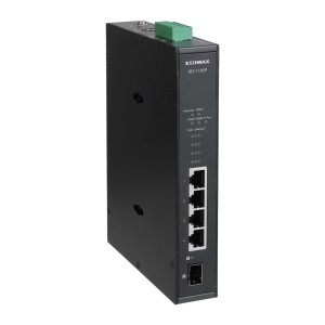 Switch niezarządzalny Edimax IGS-1105P 4x10/100/1000 PoE+ 1xSFP przemysłowy DIN Rail