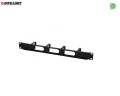 Organizer Kabli Intellient Rack 19" 1U 4x48mm, czarny - 1396764