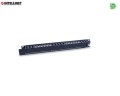 Organizer Kabli Intellient Rack 19" 1U z pokrywą, czarny - 1396768