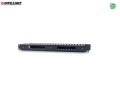 Organizer Kabli Intellient Rack 19" 1U z pokrywą, czarny - 1396769
