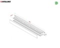 Organizer Kabli Intellient Rack 19" 1U z pokrywą, czarny - 1396771