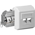 Gniazdo natynkowe Intellinet Cat.5e 2xRJ45 STP, białe - 1396870