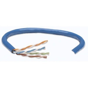 Kabel instalacyjny Intellinet skrętka Cat5e UTP drut, 305m niebieski