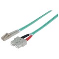 Światłowód krosowy Intellinet LC-SC duplex 50/125 OM3, MM 1m - 981549