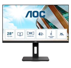 Monitor AOC 28" U28P2A 4K UHD 2xHDMI 2xDP 4xUSB głośniki