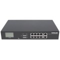 Switch niezarządzalny Intellinet 8x 10/100/1000 Mbps PoE+ 130W + 2x RJ45 Uplink LCD - 1397734