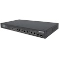 Switch niezarządzalny Intellinet 8x 10/100/1000 Mbps Ultra PoE 180W + 2xSFP/2xRJ45 Combo Rack 19" LCD - 1397740