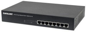Switch niezarządzalny Intellinet 8x 10/100 Mbps w tym 4x PoE+ 70W Desktop/Rack 19"