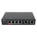 Switch niezarządzalny Intellinet 6x 10/100 Mbps w tym 3x PoE i 1x High-Power PoE Desktop - 1397885