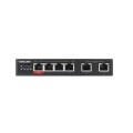 Switch niezarządzalny Intellinet 6x 10/100 Mbps w tym 3x PoE i 1x High-Power PoE Desktop - 1397889