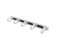 Organizer kabli Lanberg AK-1203-S 19" 1U z 5 uchwytami panel szczotkowany - typ B szary - 1397960