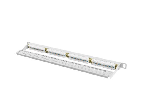 Patch panel Lanberg PPU6-0024-S 24 port 0.5U kat.6 szary - 1076885
