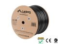 Kabel UTP Lanberg kat. 6 305m drut Outdoor CU czarny - 1039877