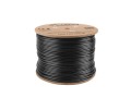 Kabel UTP Lanberg kat. 6 305m drut Outdoor CU czarny - 1039876